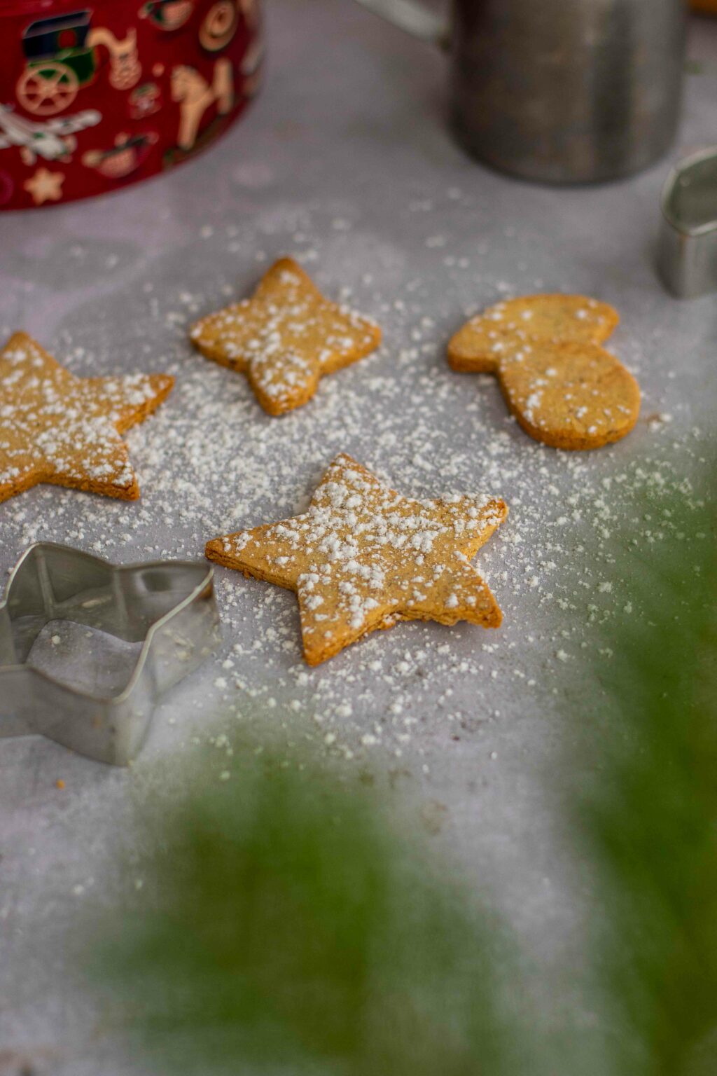 Einfache, glutenfreie Butterplätzchen mit Mandeln und Maniokmehl