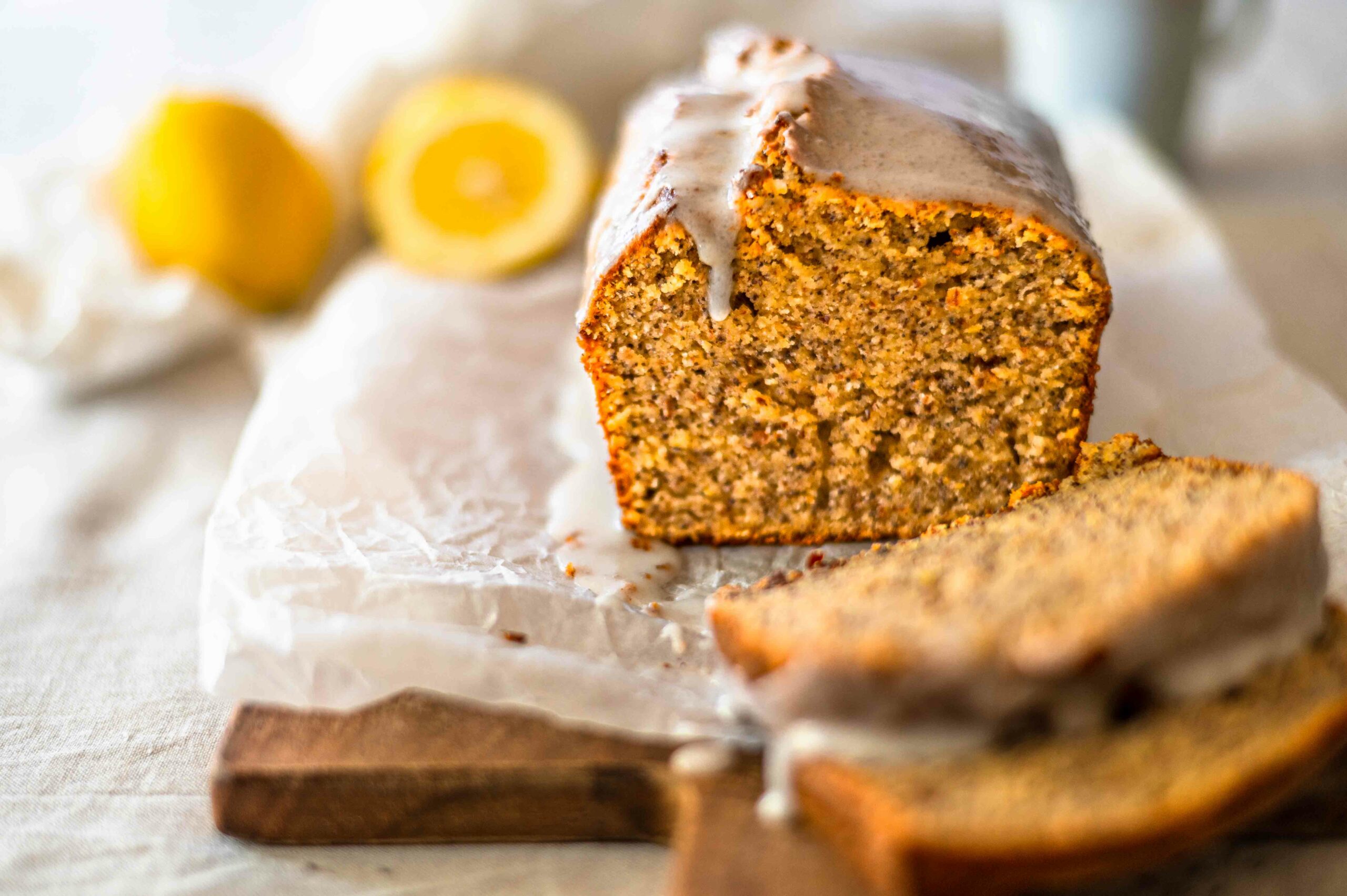 Zitronenkuchen mit Sauerteig